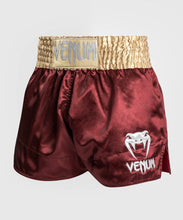 Charger l'image dans la galerie, SHORT DE MUAY THAI VENUM CLASSIC - BORDEAUX/OR/BLANC