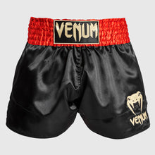 Charger l'image dans la galerie, SHORT DE MUAY THAI VENUM CLASSIC - ROUGE/NOIR/OR