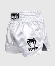 Charger l'image dans la galerie, SHORT DE MUAY THAI VENUM CLASSIC - BLANC/NOIR