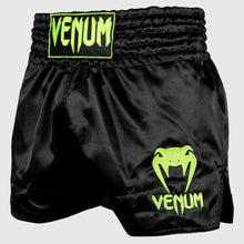 Charger l'image dans la galerie, SHORT DE MUAY THAI VENUM CLASSIC - NOIR/JAUNE FLUO