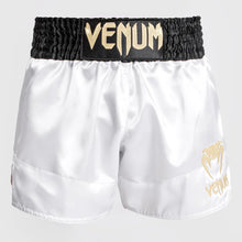 Charger l'image dans la galerie, SHORT DE MUAY THAI VENUM CLASSIC - NOIR/BLANC/OR