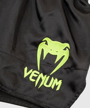 Charger l'image dans la galerie, SHORT DE MUAY THAI VENUM CLASSIC - NOIR/JAUNE FLUO