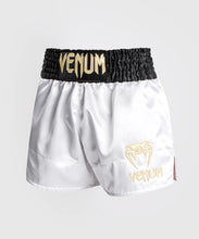 Charger l'image dans la galerie, SHORT DE MUAY THAI VENUM CLASSIC - NOIR/BLANC/OR