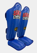 Charger l'image dans la galerie, PROTÈGE-TIBIAS ET PIEDS SKS CUIR SYNTHETIQUE - BLEU