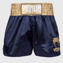 Charger l'image dans la galerie, SHORT DE MUAY THAI VENUM CLASSIC - BLEU MARINE / OR