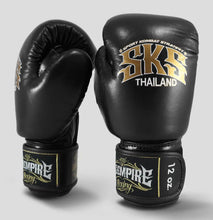 Charger l'image dans la galerie, GANTS DE BOXE SKS CUIR - NOIR