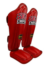 Charger l'image dans la galerie, PROTÈGE-TIBIAS ET PIEDS SKS CUIR SYNTHETIQUE - ROUGE