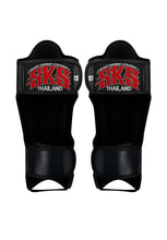 Charger l'image dans la galerie, PROTÈGE-TIBIAS ET PIEDS SKS CUIR SYNTHETIQUE - NOIR