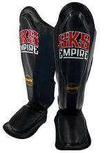 Charger l'image dans la galerie, PROTÈGE-TIBIAS ET PIEDS SKS CUIR SYNTHETIQUE - NOIR