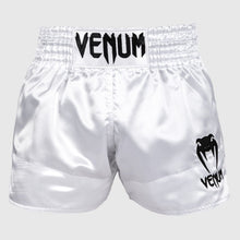 Charger l'image dans la galerie, SHORT DE MUAY THAI VENUM CLASSIC - BLANC/NOIR