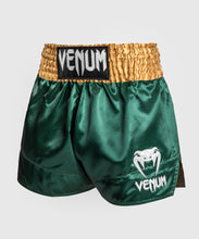 Charger l'image dans la galerie, SHORT DE MUAY THAI VENUM CLASSIC - VERT/OR/BLANC
