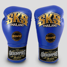 Charger l'image dans la galerie, GANTS DE BOXE SKS MICROFIBRE LACETS - BLEU