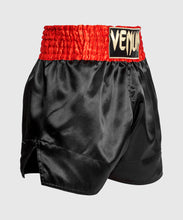 Charger l'image dans la galerie, SHORT DE MUAY THAI VENUM CLASSIC - ROUGE/NOIR/OR
