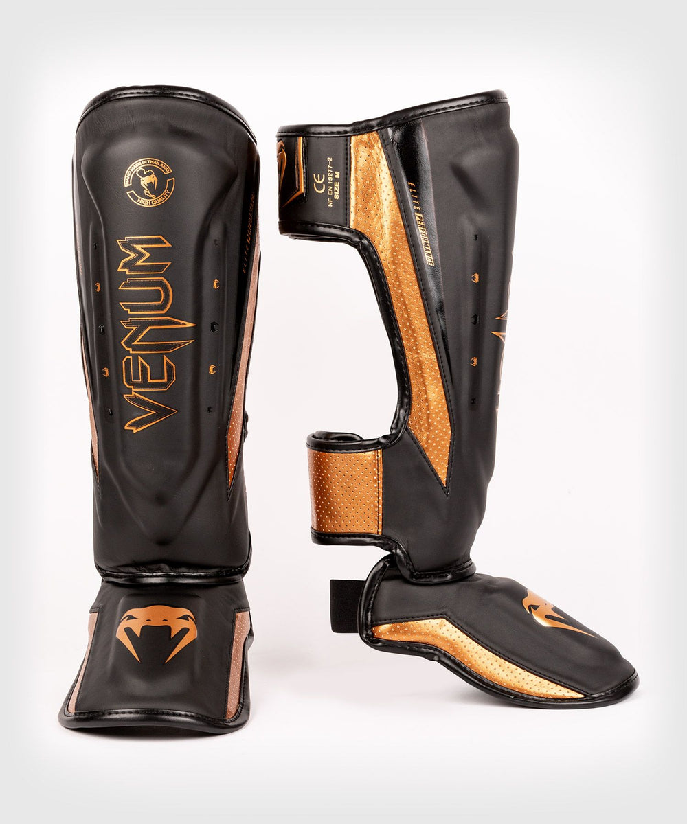 Protège-Tibias Venum Elite Evo - Noir/Noir - Venum ance