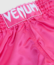 Charger l'image dans la galerie, SHORT DE MUAY THAI VENUM CLASSIC - ROSE/BLANC