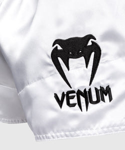 SHORT DE MUAY THAI VENUM CLASSIC - BLANC/NOIR