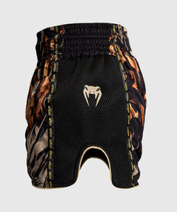 SHORT DE MUAY THAI VENUM TIGER - NOIR/ORANGE NÉON