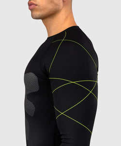 RASHGUARD MANCHES LONGUES VENUM TRAINING CAMP 4.0 - NOIR/VERT FLUO