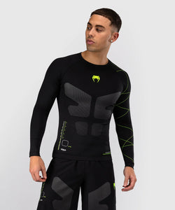 RASHGUARD MANCHES LONGUES VENUM TRAINING CAMP 4.0 - NOIR/VERT FLUO