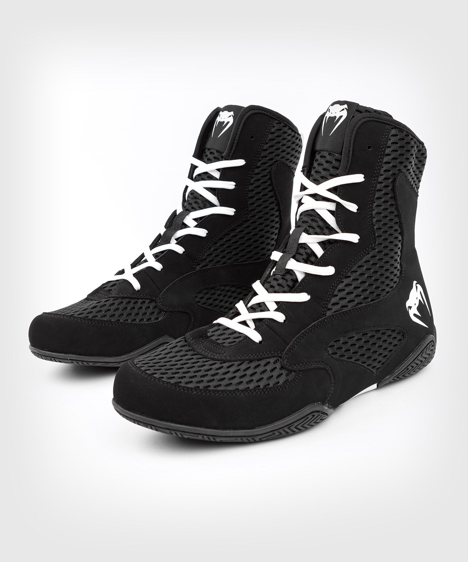 Chaussures de boxe Venum Elite - Noir/Blanc/Or