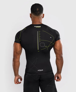 RASHGUARD MANCHES COURTES VENUM TRAINING CAMP 4.0 - NOIR/VERT FLUO