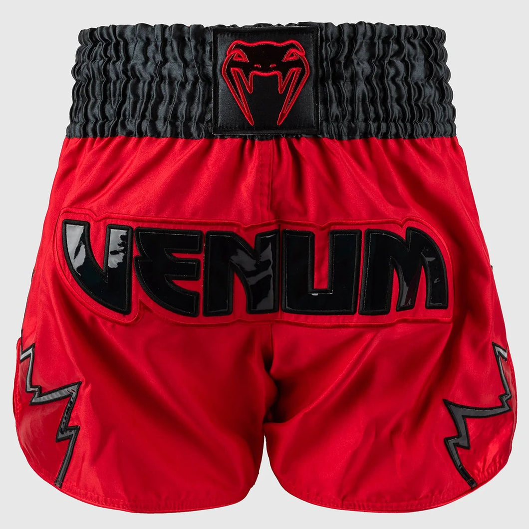 SHORT DE MUAY THAI VENUM INFERNO - ROUGE/GRIS/CHARBON/NOIR