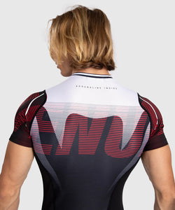 RASHGUARD À MANCHES COURTES POUR HOMMES VENUM ADRENALINE - RED