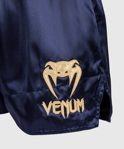 SHORT DE MUAY THAI VENUM CLASSIC - BLEU MARINE / OR