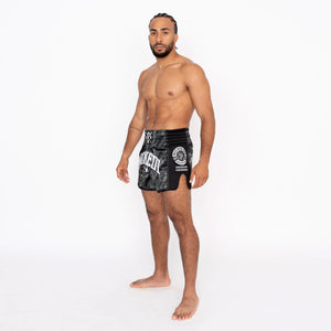 SHORT MUAY THAI WICKED ONE FURY NOIR/KAKI