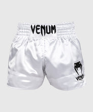 Charger l&#39;image dans la galerie, SHORT DE MUAY THAI VENUM CLASSIC - BLANC/NOIR
