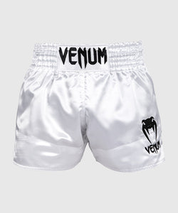 SHORT DE MUAY THAI VENUM CLASSIC - BLANC/NOIR