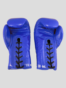 GANTS DE BOXE SKS MICROFIBRE LACETS - BLEU