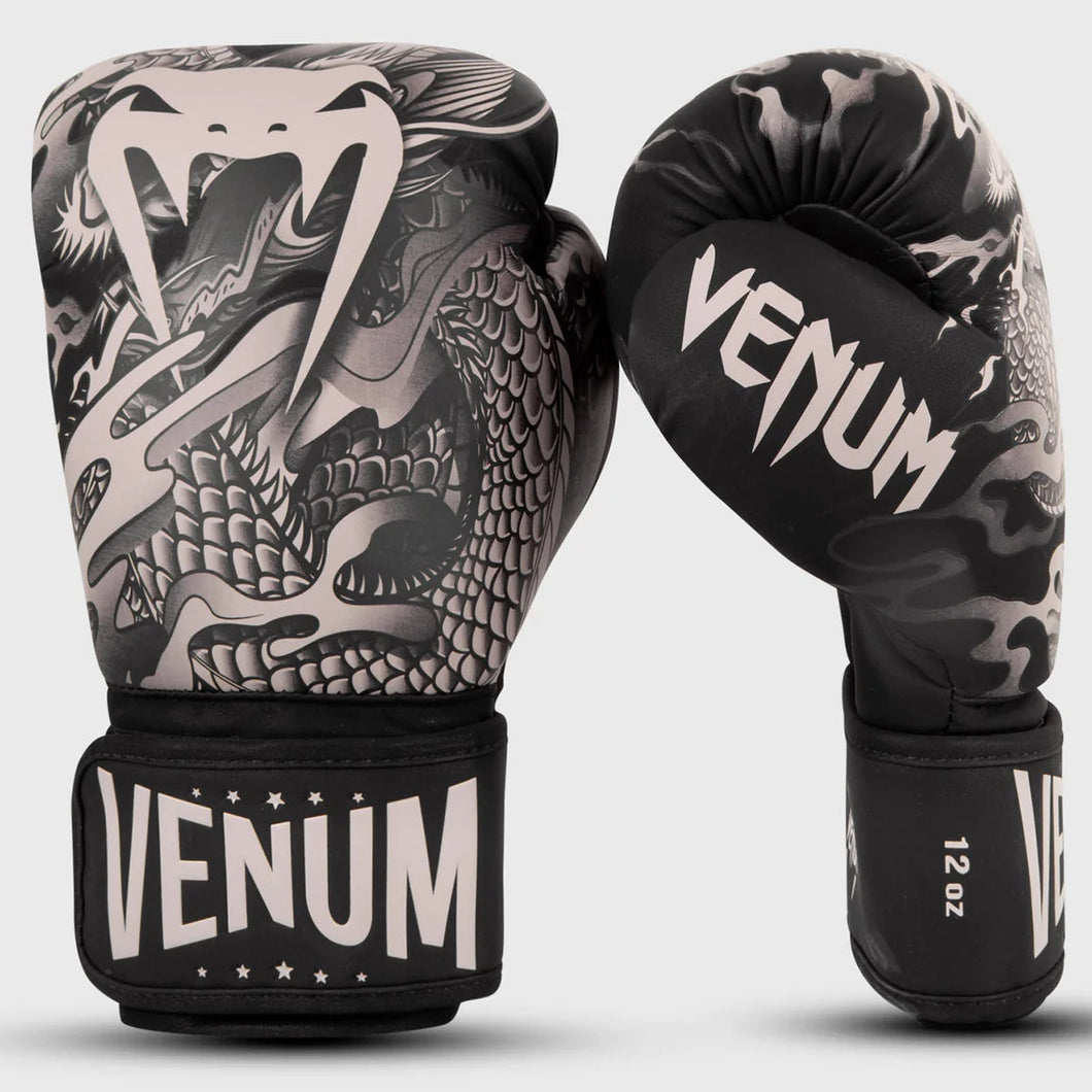 GANTS DE BOXE VENUM DRAGON'S FLIGHT - NOIR/SABLE