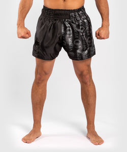 SHORT DE MUAY THAI VENUM LOGOS - NOIR/NOIR