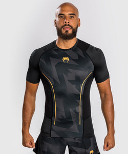 T-SHIRT DE COMPRESSION VENUM RAZOR - MANCHES COURTES - NOIR/OR