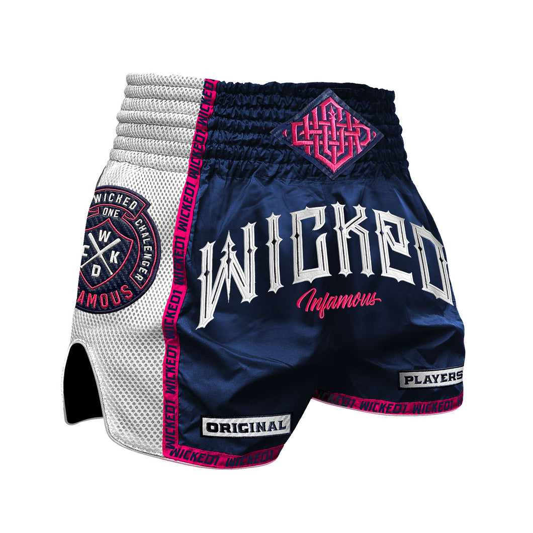 SHORT MUAY THAI WICKED ONE INFAMOUS PINK