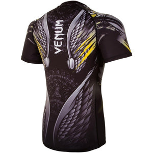 RASHGUARD VENUM VIKING 2.0 - MANCHES COURTES - NOIR/JAUNE