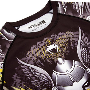 RASHGUARD VENUM VIKING 2.0 - MANCHES COURTES - NOIR/JAUNE