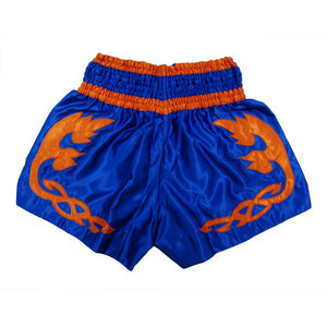 SHORT FFW MUAY THAI V2 BLEU/ORANGE